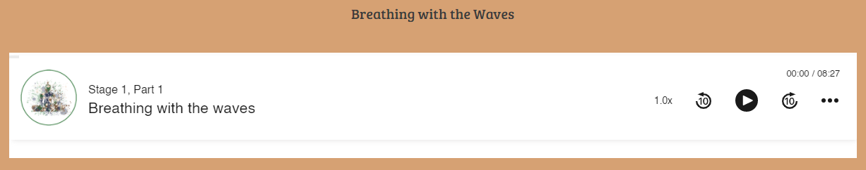 mindful you meditation audio player